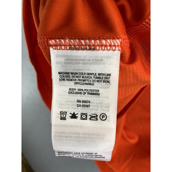 Mountain Hardwear Men's Med Butter Up Base Layer Long Sleeve 1/4 Zip Orange NWOT - Picture 4 of 8